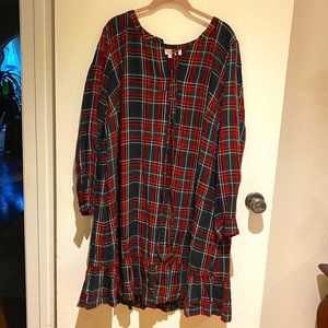 *CLOSE OUT SALE* LOFT PLUS Tartan Plaid Dress - Sz 20W